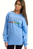 May All Beings Be Enlightened Long Sleeved Blue